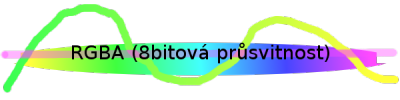RGBA (32bitový obrázek, kdy 24 bitů jsou barvy a 8 bitů „odstíny průhlednosti“)