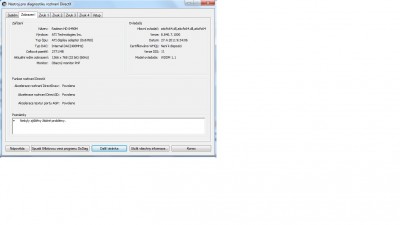 Dxdiag na mém NB (Notebooku)