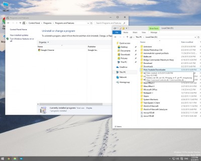 Uninstall or change a program