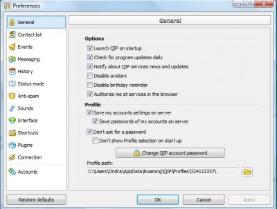to je moje "obecná" záložka