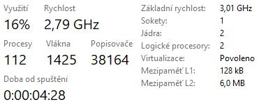 Takt rychlost která je menší