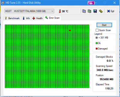 HD Tune - Error Scan
