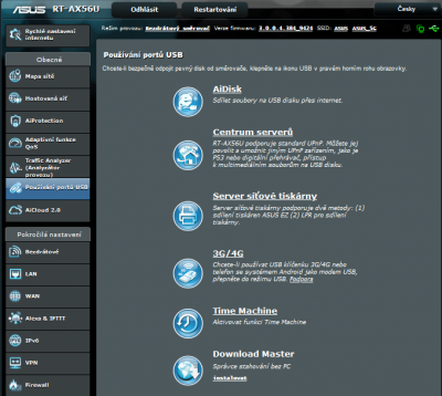 Využití USB portů