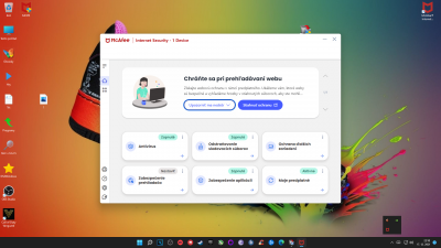 A potom už šiel aj McAfee nainštalovať a nebol ani v spravcovy uloh už