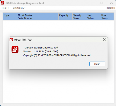 Toshiba Storage Diagnostic Tool - nefunkční.png (28.5 KiB) Zobrazeno 2661 x Toshiba Storage Diagnostic Tool - nefunkční